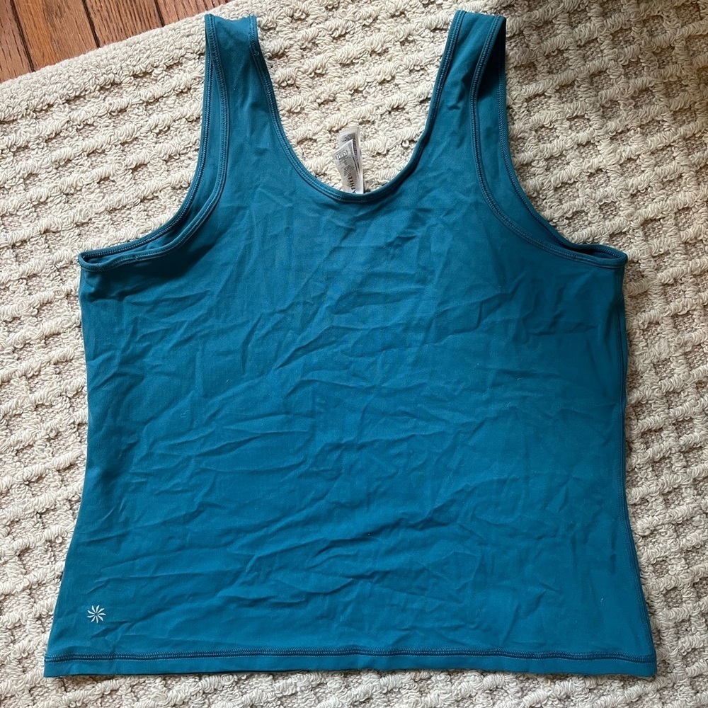 ATHLETA Transcend Tank Teal XL - Picture 3 of 5